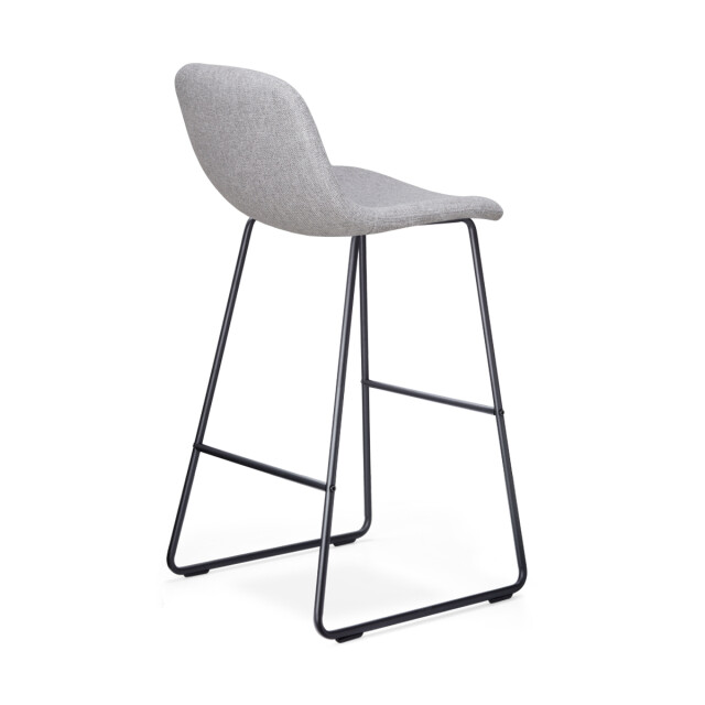 Nolon Nino-mats barkruk licht zwart onderstel 75 cm set van 2 2833512 large