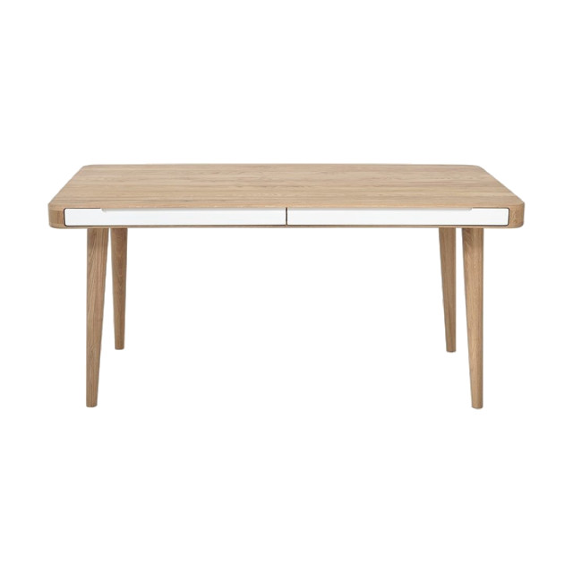 Gazzda Ena table houten eettafel whitewash 160 x 90 cm 2042014 large