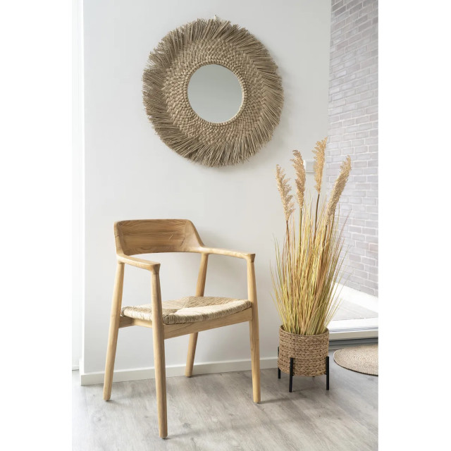 Artichok Yorick houten eetkamerstoel naturel met rotan zitting 2640783 large