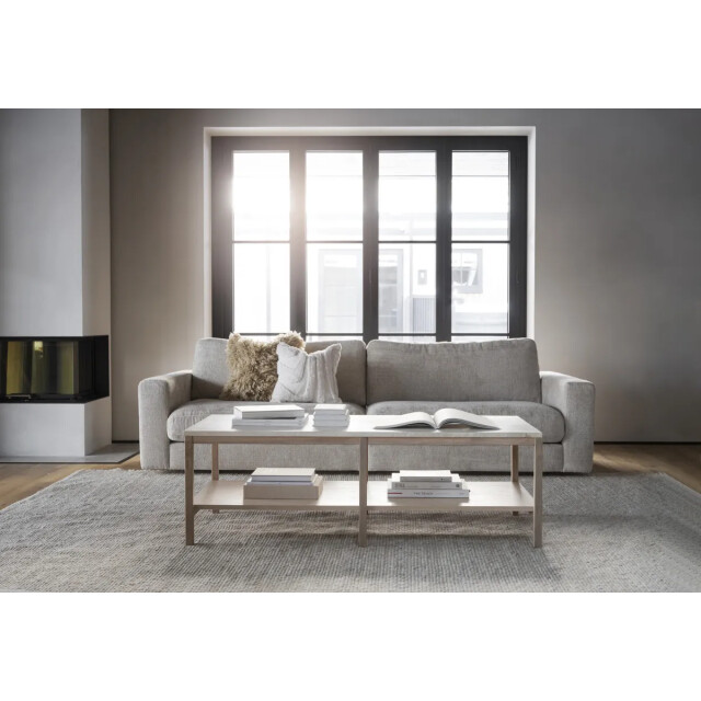 Rowico Home Orwel salontafel met travertin tafelblad whitewash 140 cm 2430613 large