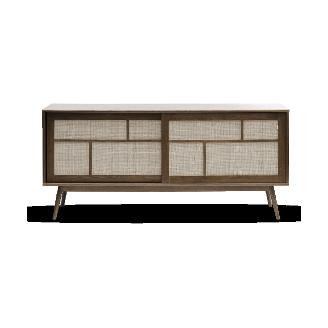 Olivine Boas houten sideboard gerookt eiken 180 x 45 cm 2333162 large