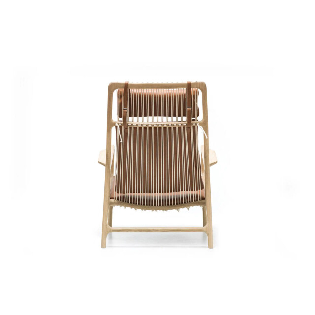 Gazzda Dedo lounge chair fauteuil dakar leather whisky 2732 2041628 large