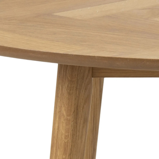 Lisomme Senn houten eettafel naturel visgraat Ø 120 cm 2028714 large