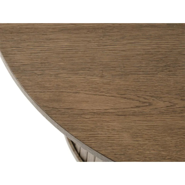 Olivine Lenn houten salontafel gerookt eiken Ø90 cm 2376766 large