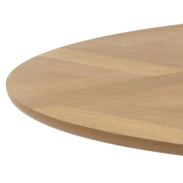 Lisomme Senn houten eettafel naturel visgraat Ø 120 cm 2028714 large