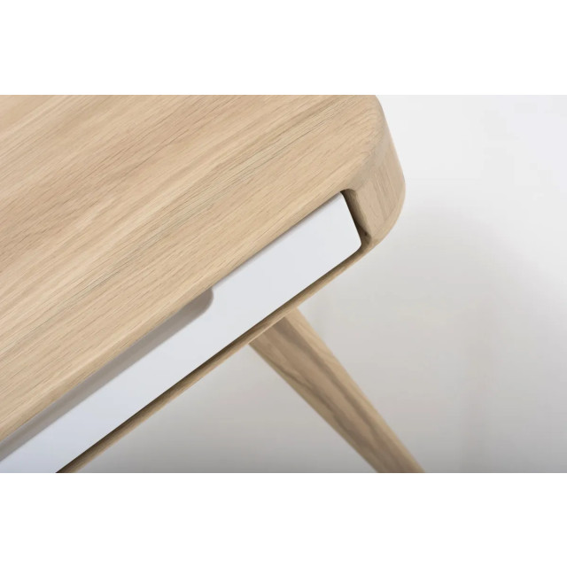 Gazzda Ena dressing table houten kaptafel whitewash 110 x 42 cm 2392624 large