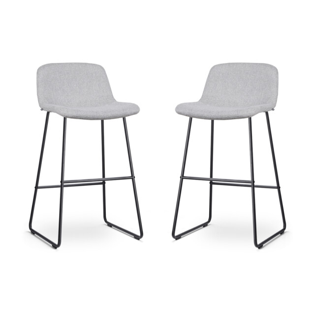 Nolon Nino-mats barkruk licht zwart onderstel 75 cm set van 2 2833512 large