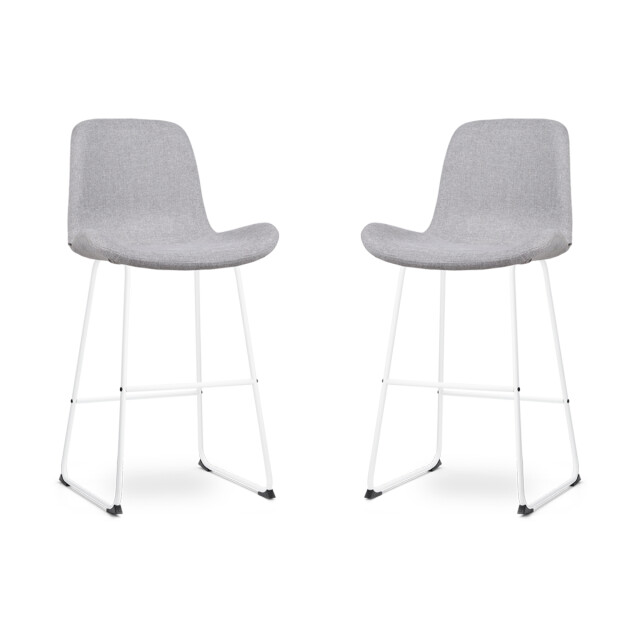 Nolon Nino-fé barkruk licht wit onderstel 75 cm set van 2 2832748 large