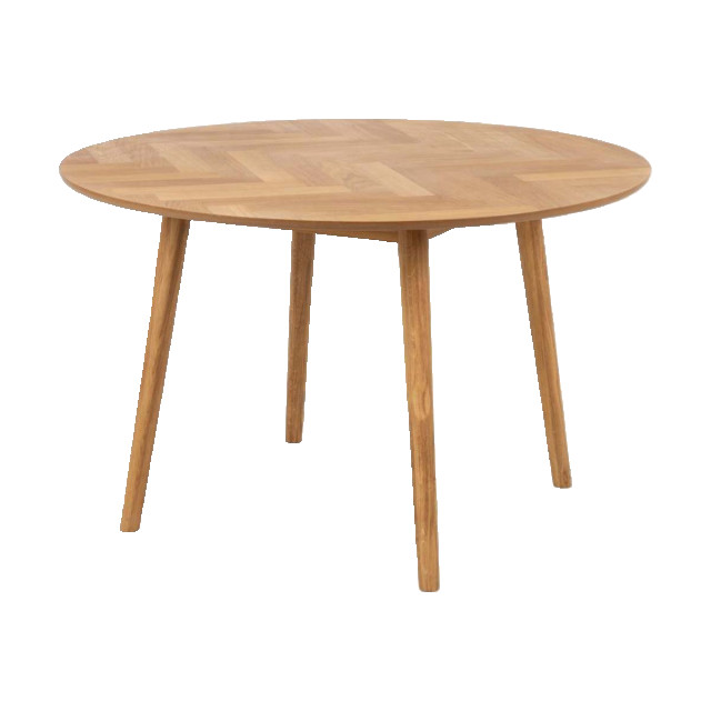 Lisomme Senn houten eettafel naturel visgraat Ø 120 cm 2028714 large