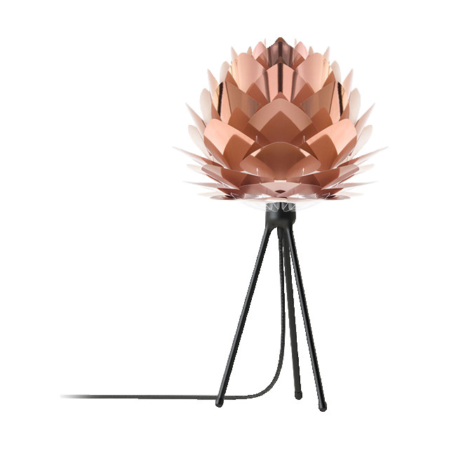 Umage Silvia mini tafellamp copper met tripod zwart Ø 32 cm 2027633 large