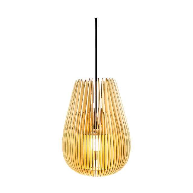 Bomerango Halley xl houten hanglamp extra large met koordset zwart Ø 53 cm 2027906 large