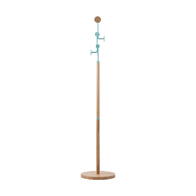 Gazzda Hook coat stand houten staande kapstok green 170 cm 2041639 large