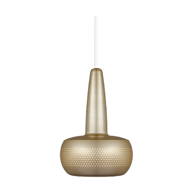 Umage Clava hanglamp brushed brass met koordset wit Ø 21,5 cm 2027617 large