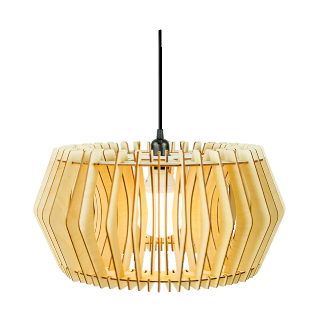 Bomerango Caeser xl houten hanglamp extra large met koordset zwart Ø 68 cm 2027908 large