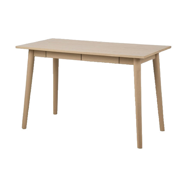 Lisomme Dex houten bureau naturel met twee lades 120 x 60 cm 2027147 large