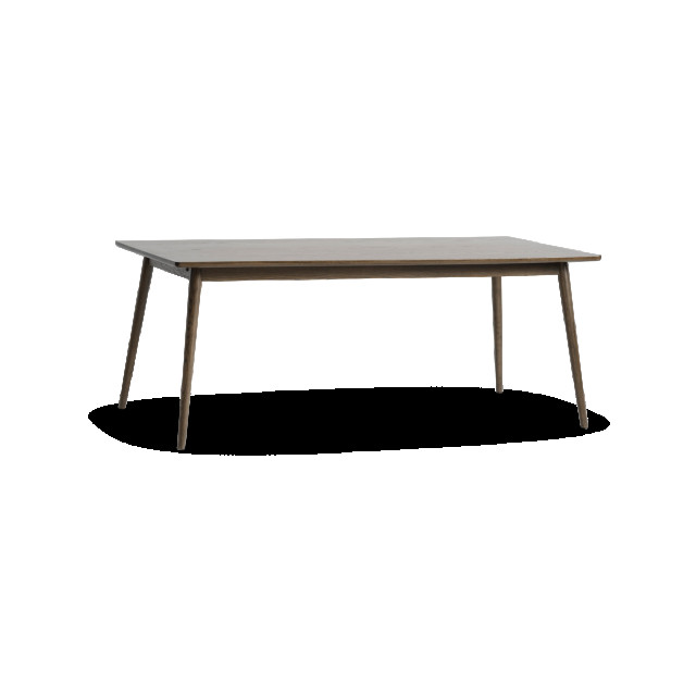 Olivine Boas verlengbare houten eettafel gerookt eiken 190 x 90 cm 2411448 large