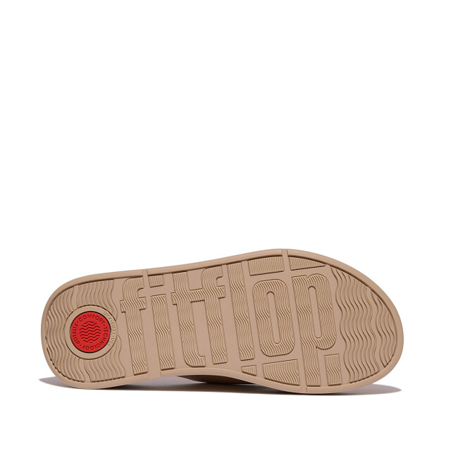 FitFlop F-mode leather flatform cross slides FW5 large