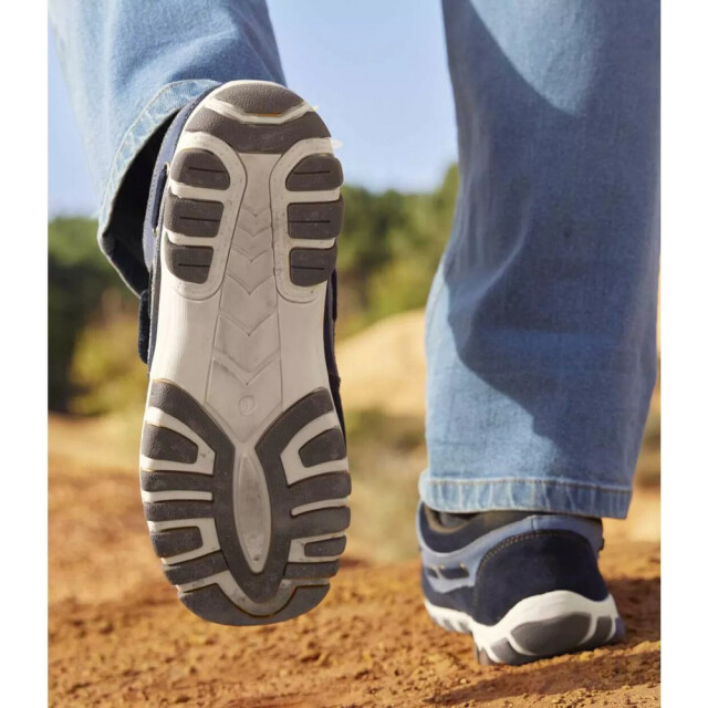Atlas For Men Heren leren touch fastening mocassins UTAF202_navy large