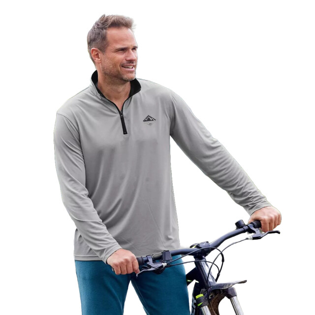 Atlas For Men Heren sporttop met rits (set van 2) UTAF1382_blackgrey large