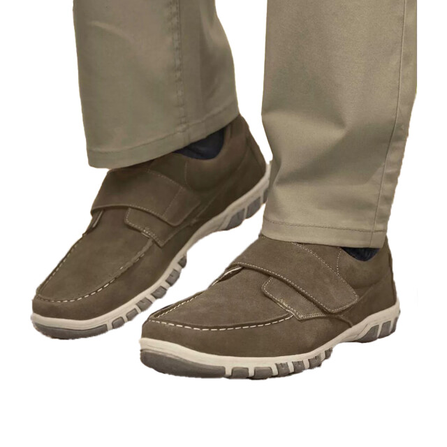 Atlas For Men Heren splitleer waterafstotende casual loafers UTAF1275_taupe large
