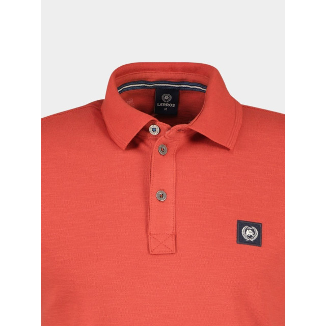 Lerros Polo korte mouw polo 1/2 arm 2433207/327 deep coral red 178663 large