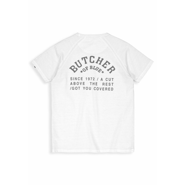 Butcher of Blue Army lock stamp tee titan white 112 t-shirt crewneck Titan White 112/Army Lock Stamp Tee large