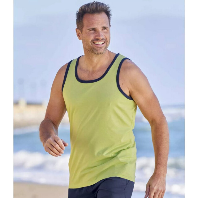 Atlas For Men Heren vest top (pack of 3) UTAF303_greybluegreen large
