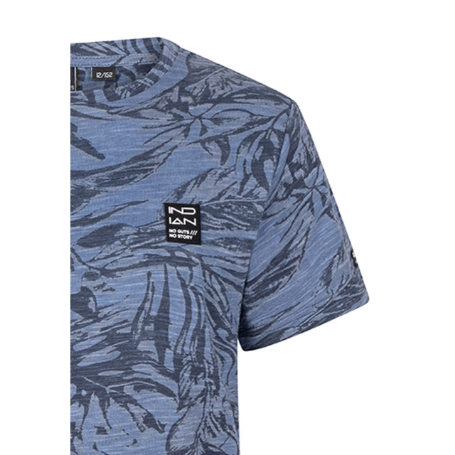 Indian Blue Jongens t-shirt leaves steel 150253471 large