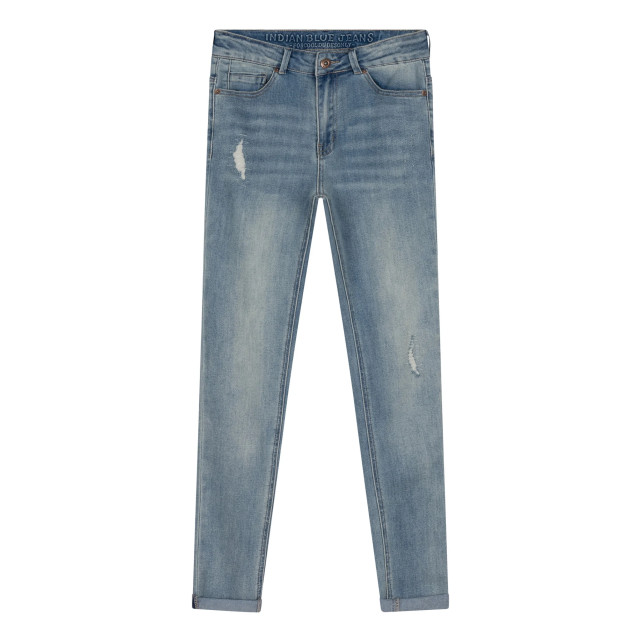 Indian Blue Jongens jeans jay tapered fit damaged light denim 150253446 large