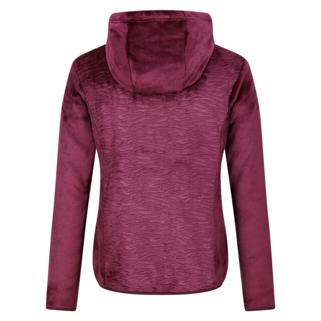 Regatta Dames julissa iii fluffy full zip fleecejack UTRG9049_burgundy large