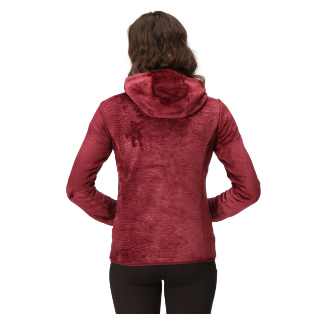 Regatta Dames julissa iii fluffy full zip fleecejack UTRG9049_burgundy large