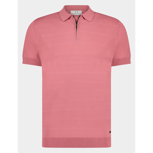 Born with Appetite Polo korte mouw dan polo zip stretch knit 24108da31/730 rose 181691 large