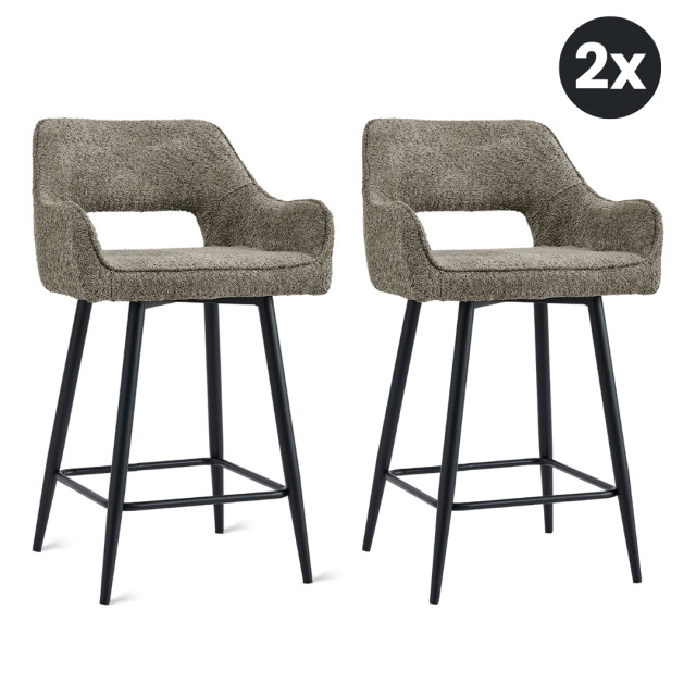 Multifurn 2x barkruk ray stof (set van 2) 2854233 large