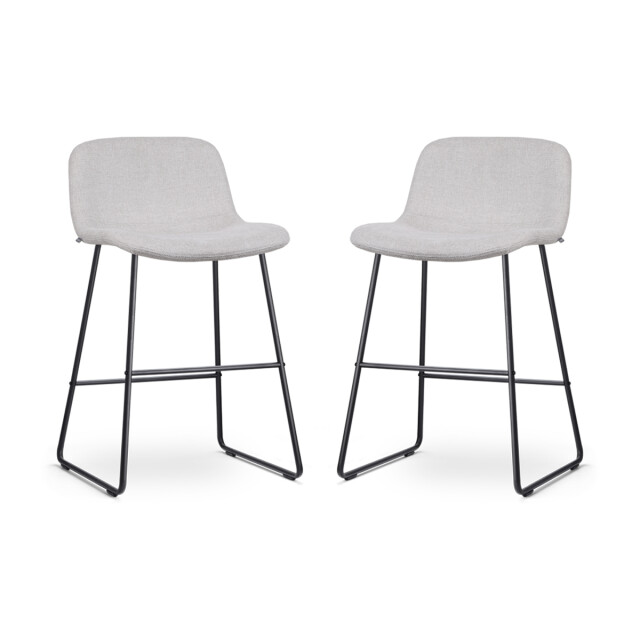 Nolon Nino-mats barkruk zwart onderstel 65 cm set van 2 2848507 large