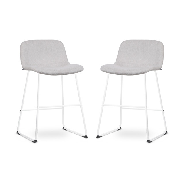 Nolon Nino-mats barkruk wit onderstel 65 cm set van 2 2833517 large