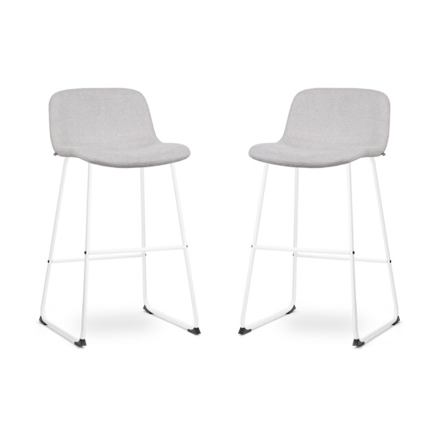 Nolon Nino-mats barkruk wit onderstel 75 cm set van 2 2833520 large