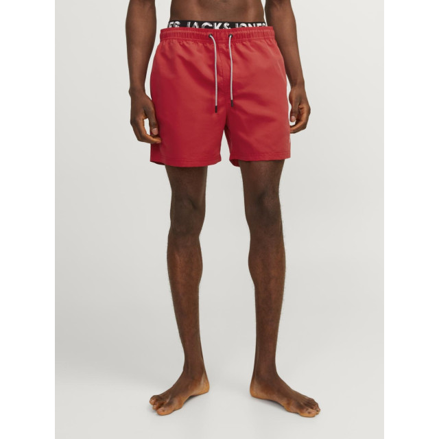 Jack & Jones Heren zwemshort jpstfiji dubbele waistband 12227254-Rood large