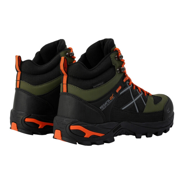 Regatta Heren samaris iii wandelschoenen UTRG9713_cypressgreenblazeorange large