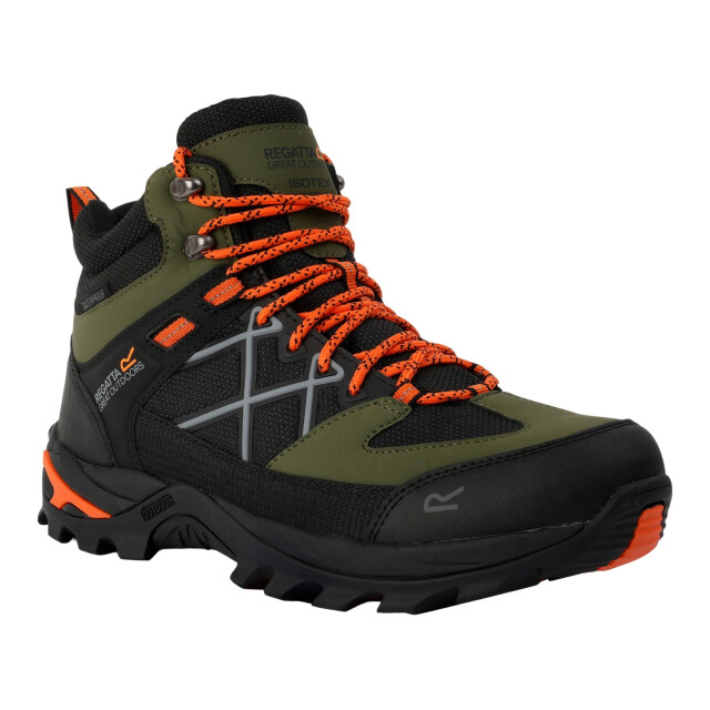 Regatta Heren samaris iii wandelschoenen UTRG9713_cypressgreenblazeorange large