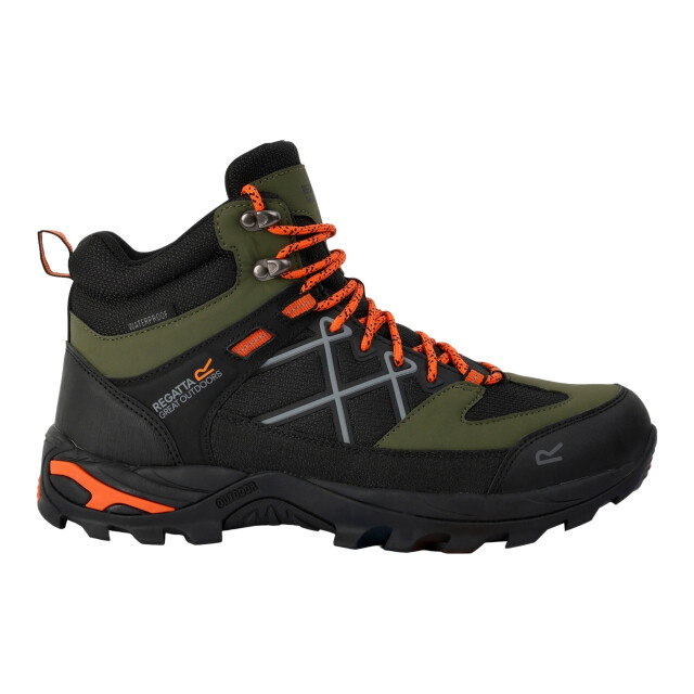 Regatta Heren samaris iii wandelschoenen UTRG9713_cypressgreenblazeorange large
