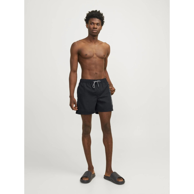 Jack & Jones Heren zwemshorts jpstfiji double logo effen 12253118-Black large