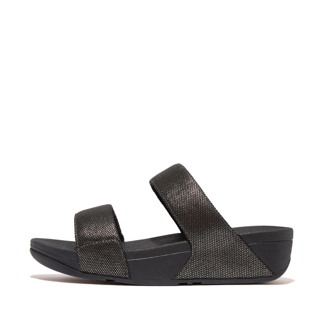 FitFlop Lulu glitz-canvas slides HR2 large