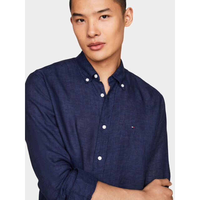 Tommy Hilfiger Casual hemd lange mouw pigment dyed li solid rf shirt mw0mw34602/dcc 181020 large