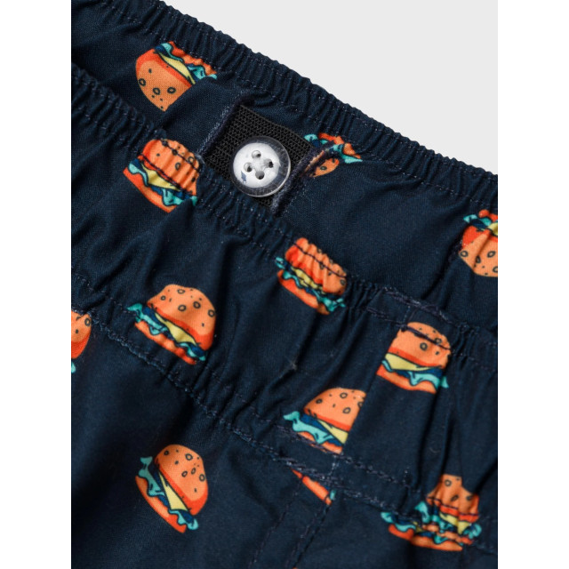 Name It Jongens zwemshort kinderen nkmzaddi hamburger print donker 13213886-Burger large