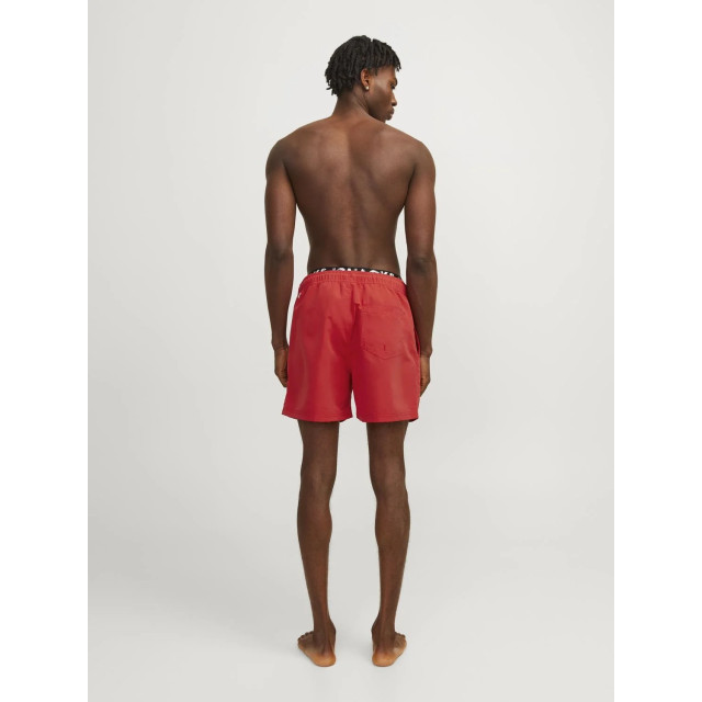 Jack & Jones Heren zwemshort jpstfiji dubbele waistband 12227254-Rood large