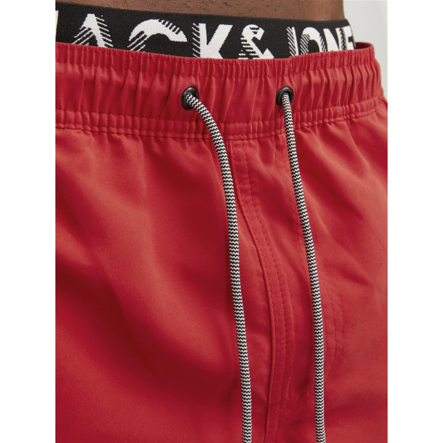 Jack & Jones Heren zwemshort jpstfiji dubbele waistband 12227254-Rood large