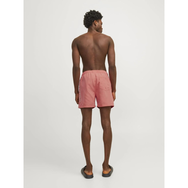 Jack & Jones Heren zwemshorts jpstfiji double logo effen hot coral 12253118-Hot-Coral large