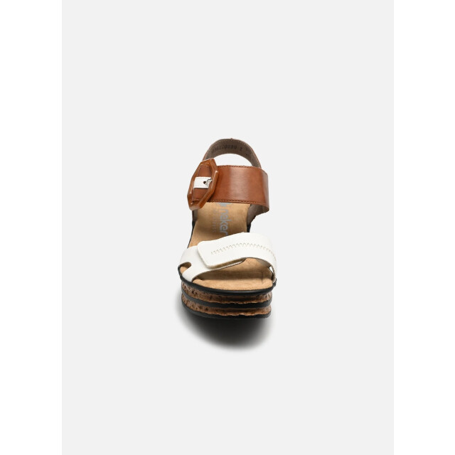 Rieker 68176-80 sandaal wit/bruin 3086 3086 large