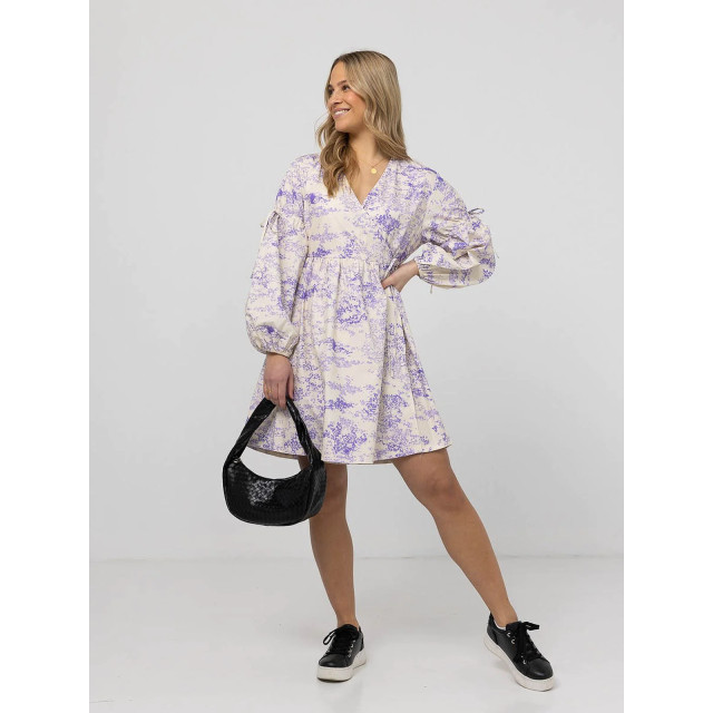 Norr Wishfull wrap dress lavender print - Wishfull wrap dress lavender print - NORR large