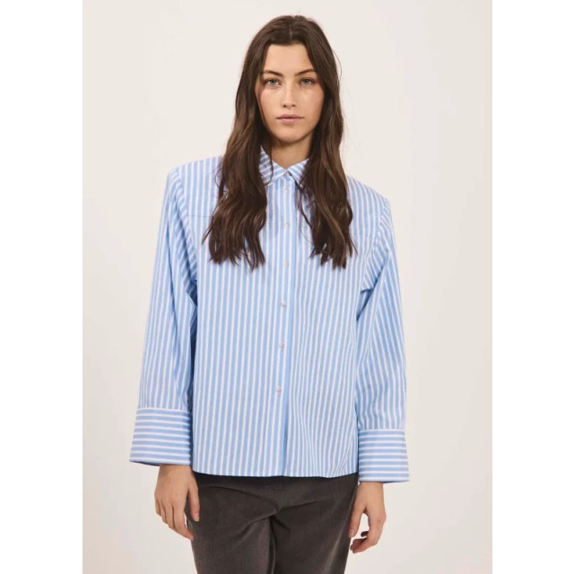 Norr Mari blouse blue stripe - Mari blouse blue stripe - NORR large